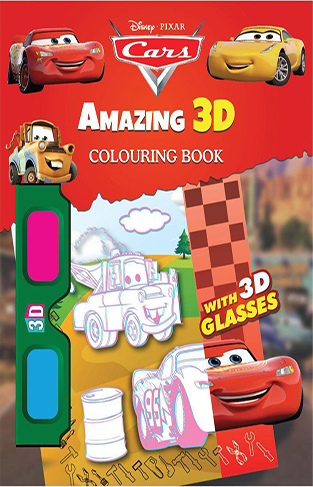 Disney Cars Amazing 3D Colouring Book